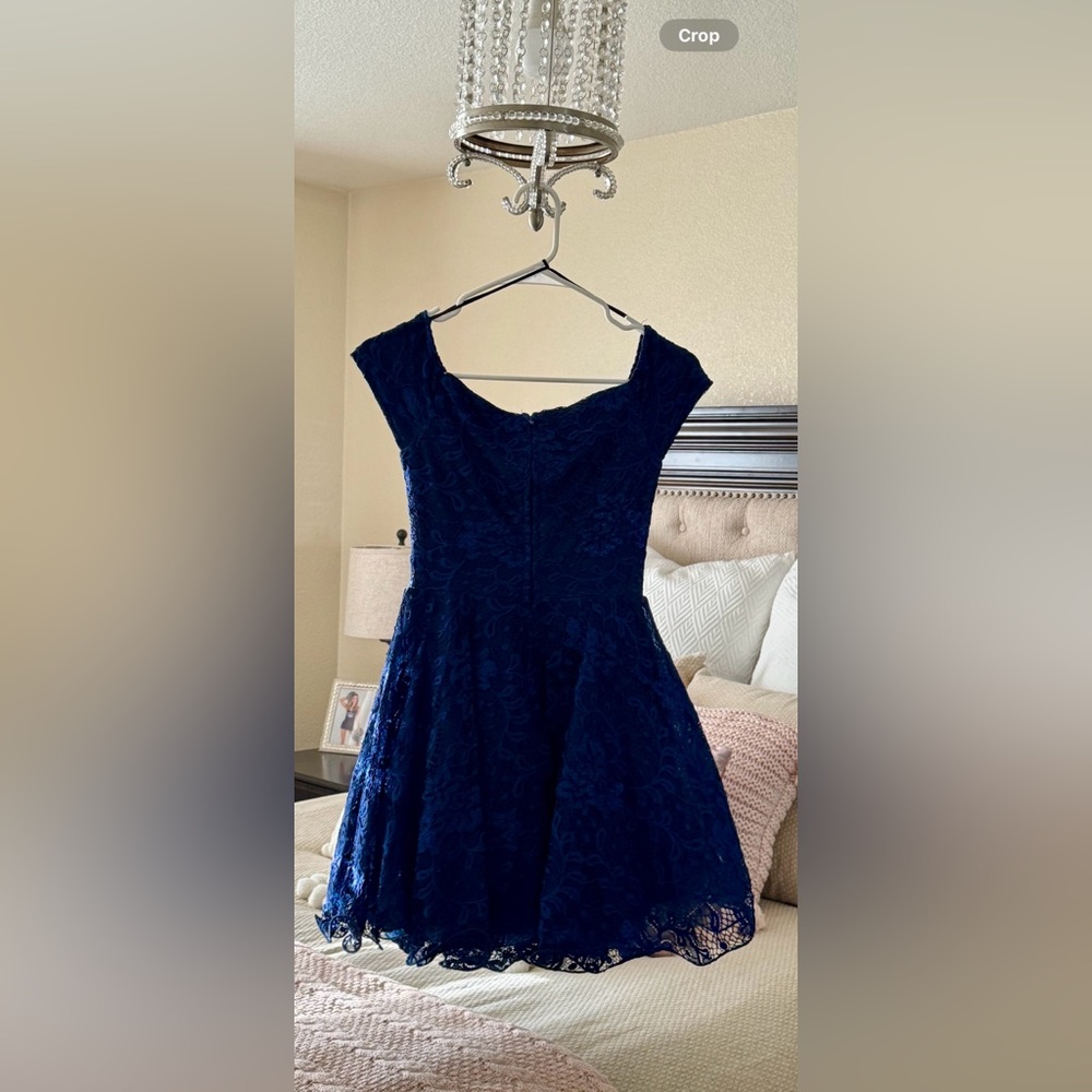 Blue Dress - graduation, prom, cocktail
